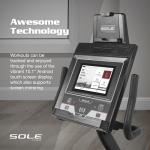 Sole LCR Recumbent Exercise Bike, Advanced Exercise Equipment for Home Workouts, Bluetooth, Touch Screen, Gym Equipment, Recumbent Bikes for Adults (Sole LCR)