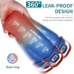 Gulex Motivational Water Bottle 32oz with Time Marker- Leakproof & BPA Free Sports Water Bottle with Straw & Carry Strap for Gym, Travel and Outdoor Sports (Blue/Orange Gradient)