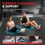 GymCope Extra Large Exercise Mat, 10'x6'/9'x6'/8'x6'/7'x5'/6'x4'(8mm) Thick Workout Mat for Home Gym & Garage Flooring, Shoe-Friendly, High-Density, MMA, HIIT, Weight Lifting, Cardio&Strength