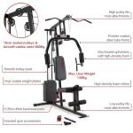 Marcy 100Lb. Stack Home Gym with Pulley, Press Arm, and Leg Developer MKM-81030