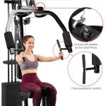 Marcy 100Lb. Stack Home Gym with Pulley, Press Arm, and Leg Developer MKM-81030