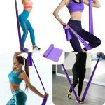 Rhinenet 5 PCS 10LB Resistance Bands Long Non-Latex Elastic Stretch Bands Work Out Band for Working Out Women or Men, Exercise Bands Set Yoga, Pilates, Gym, 6.5FT