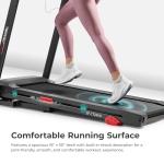 Sunny Health & Fitness Active 300 Smart Manual Incline Wi-Fi Treadmill - Foldable Running Machine with Bluetooth, 2HP, Shock Absorption and SunnyFit Fitness App - SF-T724011