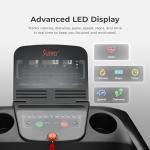 Sunny Health & Fitness Active 300 Smart Manual Incline Wi-Fi Treadmill - Foldable Running Machine with Bluetooth, 2HP, Shock Absorption and SunnyFit Fitness App - SF-T724011