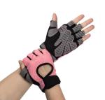 KorhLeoh Workout Gloves for Men Women Fingerless Exercise Gloves with Anti-Slip Palm for Cycling Weightlifting Climbing