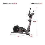 Sunny Health & Fitness Magnetic Elliptical Trainer SF-E3912
