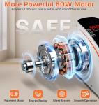 Under Desk Elliptical Machine, Ellipse Leg Exerciser with 15 Adjustable Speeds, Electric Seated Pedal Exerciser Leg Exerciser While Sitting for Seniors with LED Monitor Touch Remote Controls for Home