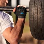 Adidas Essential Training & Weightlifting Gloves, Fingerless Workout Gloves