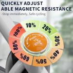 HOELLL Exercise Bike with Exclusive Heart Rate Sensor and APP Sync, Stationary Bikes for Home with Continuously Variable Resistance, Compact Indoor Cycling Bike with Tablet Mount