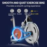 HOELLL Exercise Bike with Exclusive Heart Rate Sensor and APP Sync, Stationary Bikes for Home with Continuously Variable Resistance, Compact Indoor Cycling Bike with Tablet Mount