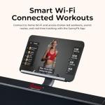 Sunny Health & Fitness Auto Incline Decline Treadmill for Home with Wi-Fi Smart TV Connectivity and Interactive Touchscreen Console, Smooth and Quiet Motor with Cushion Deck, SunnyFit App Access
