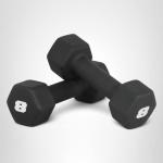 CAP Barbell 8 LB Neoprene Dumbbell Hand Weights - Pair | Black