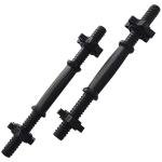 BalanceFrom Fitness 40 Pound All Purpose Vinyl Weight Dumbbell Set with 2.5 Pound and 7.5 Pound Weights and Collar Locks, 14 Piece Set, Black