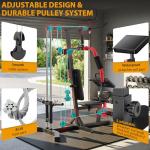 OPPSDECOR 3.0 Home Gym Equipment, All in One Workout Station with Pulley System & Seated Rowing, Multifunctional Home Gym Exercise Equipment for Full Body Strength Training Upgraded 2026
