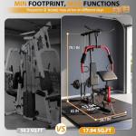 OPPSDECOR 3.0 Home Gym Equipment, All in One Workout Station with Pulley System & Seated Rowing, Multifunctional Home Gym Exercise Equipment for Full Body Strength Training Upgraded 2026