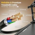 400 lbs Capacity Treadmill for Home with 15% Incline, 5.0 HP Folding Treadmill for Exercising, 0.6–10 MPH, APP Control, Shock Absorption, Quiet Running, Free Brushless Fan & Knee Support