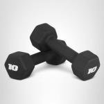 CAP Barbell 10 LB Neoprene Dumbbell Hand Weights - Pair | Black