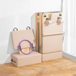 Pilates Reformer Machine, Quick-Assembly Foldable Studio Grade Pilates Equipment for Gym and Home, Oak Wood Pilates Reformer with Reformer Accessories