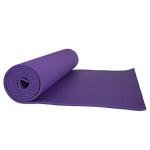 Yoga Mat - Thick Double-Sided Foam Gym and Workout Equipment - Padded Fitness Surface for Pilates with Carrying Strap by Wakeman (Purple)