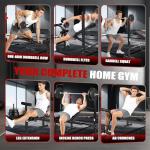 MAIDOMA 750LBS Weight Bench with Bench press rack, Adjustable Workout Bench Set with Leg Extension/Curl,Standard Bench Press Set for Home Gym Full Body Training