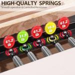 Pilates Reformer Machine, Quick-Assembly Foldable Studio Grade Pilates Equipment for Gym and Home, Oak Wood Pilates Reformer with Reformer Accessories