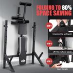 ANCHEER 900LBS Weight Bench Set with Squat Rack, Adjustable Bench Press Set with Leg Extension and Leg Curl, Flat Incline Decline Workout Bench for Home Gym Full Body Strength Training