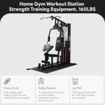 BalanceFrom Home Gym Workout Station with Weight Mat