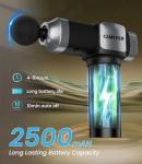 CAMEFER Massage Gun, Deep Tissue Massage Gun for Pain Relief, Handheld Electric Muscle Massager with 30 Speed Level 6 Massage Heads, Carrying Case, Ultra-Quiet Design