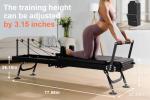TANTISY Professional Pilates Reformers,Foldable Pilates Reformer Machine,Dual Resistance & Springs & Cords for Advanced & Beginners Users , Up to 400 lbs Weight Capacity