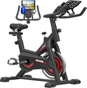 GOFLYSHINE Exercise Bikes Stationary,Exercise Bike for Home Indoor Cycling Bike for Home Cardio Gym,Workout Bike with pad Mount & LCD Monitor,Silent Belt Drive