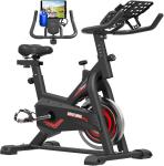GOFLYSHINE Exercise Bikes Stationary,Exercise Bike for Home Indoor Cycling Bike for Home Cardio Gym,Workout Bike with pad Mount & LCD Monitor,Silent Belt Drive