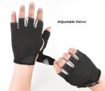 INOGIH Half-Finger Workout Gloves for Men and Women - Anti Slip Exercise Gloves for Weight Lifting, Cycling, Gym, Training