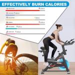 GOFLYSHINE Exercise Bikes Stationary,Exercise Bike for Home Indoor Cycling Bike for Home Cardio Gym,Workout Bike with pad Mount & LCD Monitor,Silent Belt Drive