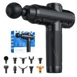 Massage Gun, Deep Tissue Percussion Massager for Pain Relief, Super Quiet Portable Body Relaxation Electric Muscle Massage Gun with 10 Attachment 30 Speed