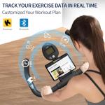 HOELLL Exercise Bike with Exclusive Heart Rate Sensor and APP Sync, Stationary Bikes for Home with Continuously Variable Resistance, Compact Indoor Cycling Bike with Tablet Mount