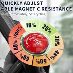 HOELLL Exercise Bike with Exclusive Heart Rate Sensor and APP Sync, Stationary Bikes for Home with Continuously Variable Resistance, Compact Indoor Cycling Bike with Tablet Mount