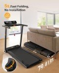 UREVO Portable Folding Treadmill with Adjustable Display