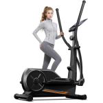 Elliptical Exercise Machine, Elliptical Training Machine for Home with Hyper-Quiet Magnetic Driving System, Elliptical with 12IN Stride & LCD Monitor, 350LBS Weight Capacity