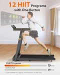UREVO Portable Folding Treadmill with Adjustable Display
