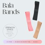 Bala Booty Bands Resistance Bands for Women & Men - Elastic Exercise Bands for Working Out - Wrist, Ankle, Legs & Booty Bands - Workout Resistance Bands for Yoga, Pilates, Strength Training