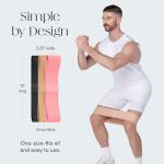 Bala Booty Bands Resistance Bands for Women & Men - Elastic Exercise Bands for Working Out - Wrist, Ankle, Legs & Booty Bands - Workout Resistance Bands for Yoga, Pilates, Strength Training