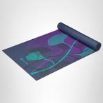 Gaiam Yoga Mat Premium Print Extra Thick Non Slip Exercise & Fitness Mat for All Types of Yoga, Pilates & Floor Workouts, Lily Shadows, 6mm