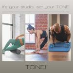 Tone Fitness 10 lb Neoprene Dumbbell Pair for Home Workouts – Non-Slip Design - Gray