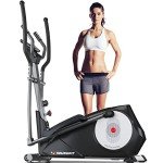 Youngfit Foldable Elliptical Machine with LCD Monitor