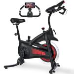 KWIKWI Exercise Bike, Indoor Cycling Bike 300 lbs Weight Capacity, Adjustable Seat/Handlebar Stationary Bike for Home Office Cardio Workout