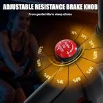 KWIKWI Exercise Bike, Indoor Cycling Bike 300 lbs Weight Capacity, Adjustable Seat/Handlebar Stationary Bike for Home Office Cardio Workout