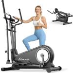 ANCHEER Elliptical Machine, Elliptical Exercise Machine for Home with Hyper-Smooth Magnetic Driving System, Elliptical Trainer with 15.5"-19" Stride, 16 Resistance Levels, 550lb Weights Capacity
