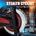 KWIKWI Exercise Bike, Indoor Cycling Bike 300 lbs Weight Capacity, Adjustable Seat/Handlebar Stationary Bike for Home Office Cardio Workout