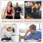 JOYSUWERUN Massage Gun with 10 Replacement Heads, Massage Gun with Heat, Back Massager for Pain Relief Deep Tissue, Massager for Shoulder & Back Muscle Recovery, (Black)