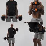 Phoenix Fitness Dumbbells Weight Set, Adjustable 2 in 1 Barbell Set for Exercise, Muscle and Strength Training